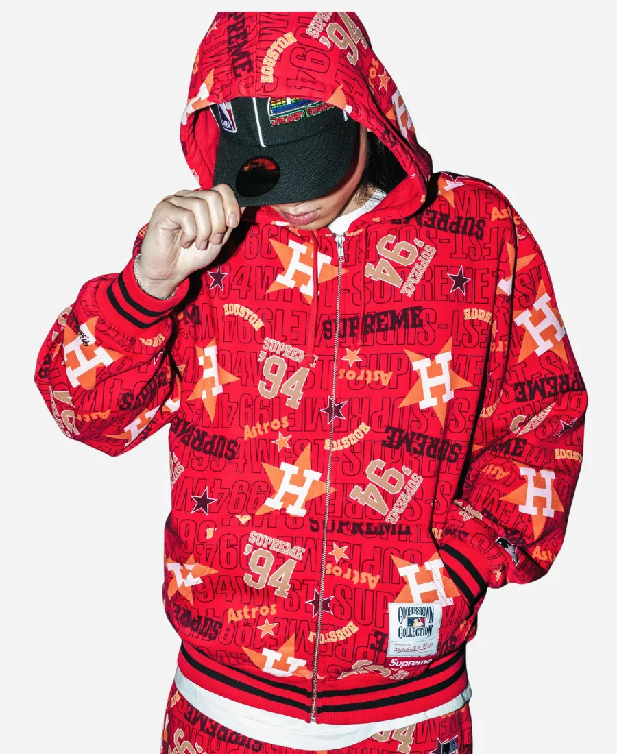 Supreme x Mitchell & Ness Astros Hooded Sweatshirt Supreme x Mitchell & Ness Astros Hooded Sweatshirt