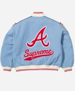 Supreme x Mitchell & Ness Atlanta Braves Varsity Jacket