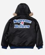 Mitchell & Ness x Supreme Washington Bullets Black Varsity Jacket