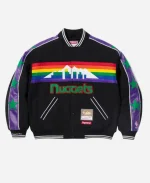 Supreme x Mitchell & Ness Denver Nuggets Black Varsity Jacket