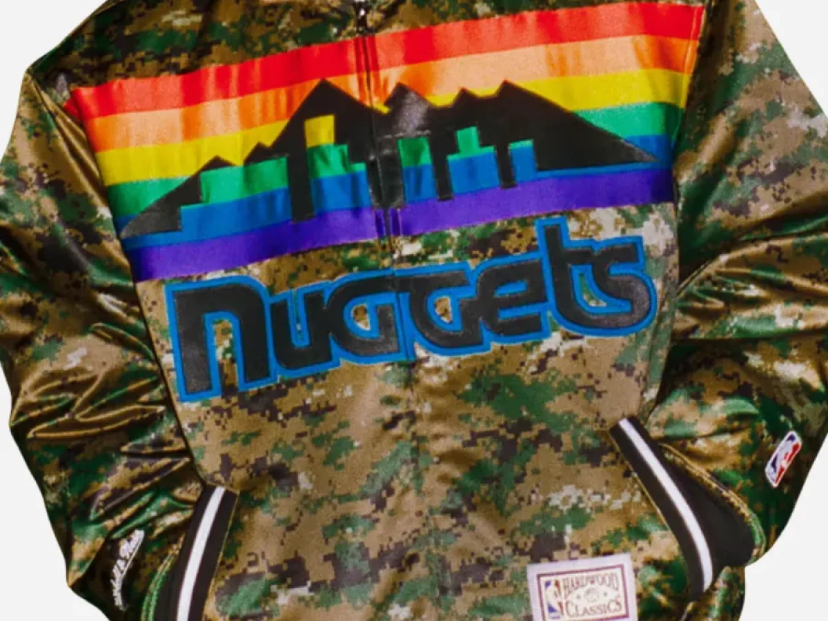 Supreme x Mitchell & Ness Nuggets Camo Jacket