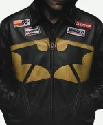 Supreme x The Batman Black Leather Jacket