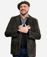 Talk Show The Tonight Show Starring Jimmy Fallon S13 John Travolta Suede Leather Blazer