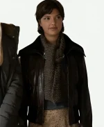 Tell Me Lies S02 Bree Brown Bomber Leather Jacket