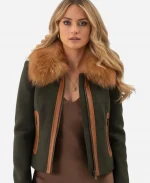 Tell Me Lies S03 Lucy Albright Fur Jacket