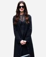 The Devil Wears Prada 2 2026 Anne Hathaway Black Wool Long Coat