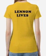 The Girls On The Bus Melissa Benoist Imagine Lennon Lives Yellow T-Shirt