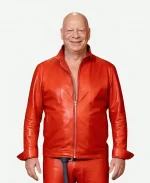 Jeff Ross Tv Show The Roast of Kevin Hart 2026 Red Leather Jacket