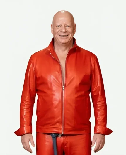 Jeff Ross Tv Show The Roast of Kevin Hart 2026 Red Leather Jacket