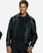 Tom Brady 2026 Black Leather Jacket