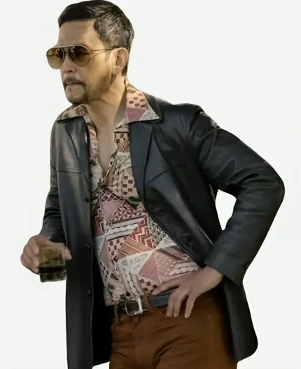The Sympathizer Michael G. Martinez Black Leather Jacket