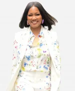 The Today Show 2026 Garcelle Beauvais White Floral Blazer
