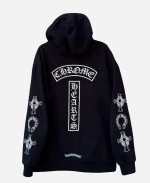 Timothee Chalamet 2026 Chrome Hearts Zip Up Hoodie In Black