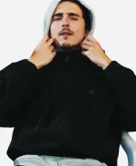 Timothée Chalamet Black Hoodie By Adidas Backyard Legends Campaign