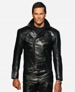 Tom Brady Black Leather Jacket
