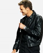 Tom Brady The Roast of Kevin Hart 2026 Black  Leather Jacket For Sale