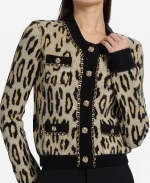 Tracey Ullman Tv Series Elsbeth S03 Marilyn Gladwell Leopard Print Cardigan