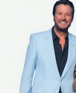 Tv Show American Idol Season 24 Luke Bryan Blue Sequin Blazer