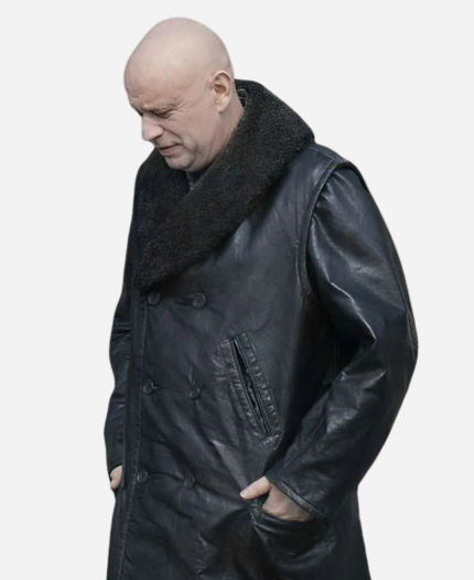 Uncle Fester Wednesday S03 Leather Coat