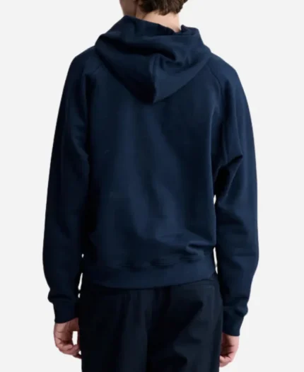 Unisex A.P.C. x Fragment Duck Navy Blue Pullover Hoodie