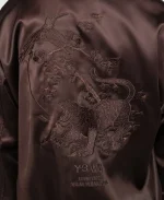 Unisex Adidas x Wales Bonner x Y-3 Dark Brown Satin Jacket