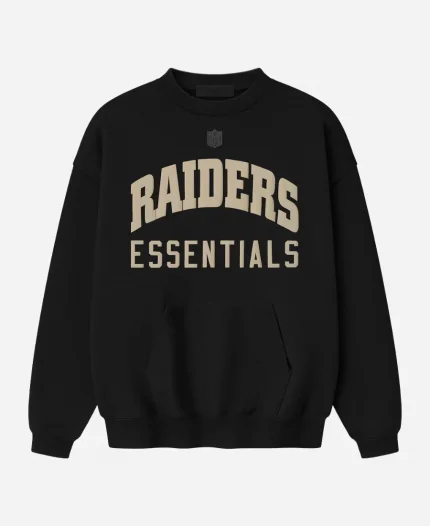 Unisex Fear of God x NFL Las Vegas Raiders Sport Black Sweatshirt