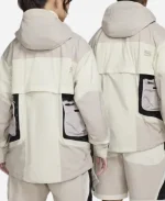 Nike ISPA Butterfly Waterproof Zipper Jacket In Grey