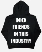 Riot Scars No Friends In The Industry Zip-Up Hoodie - Black