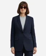 Ursula Brandmeier Eat Pray Bark Blue Blazer