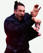 WWE World Opening Street Fighter Event 2026 Andrew Koji Blue Bomber Jacket