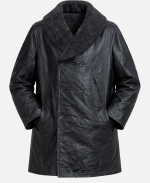 Wednesday S03 Uncle Fester Leather Coat