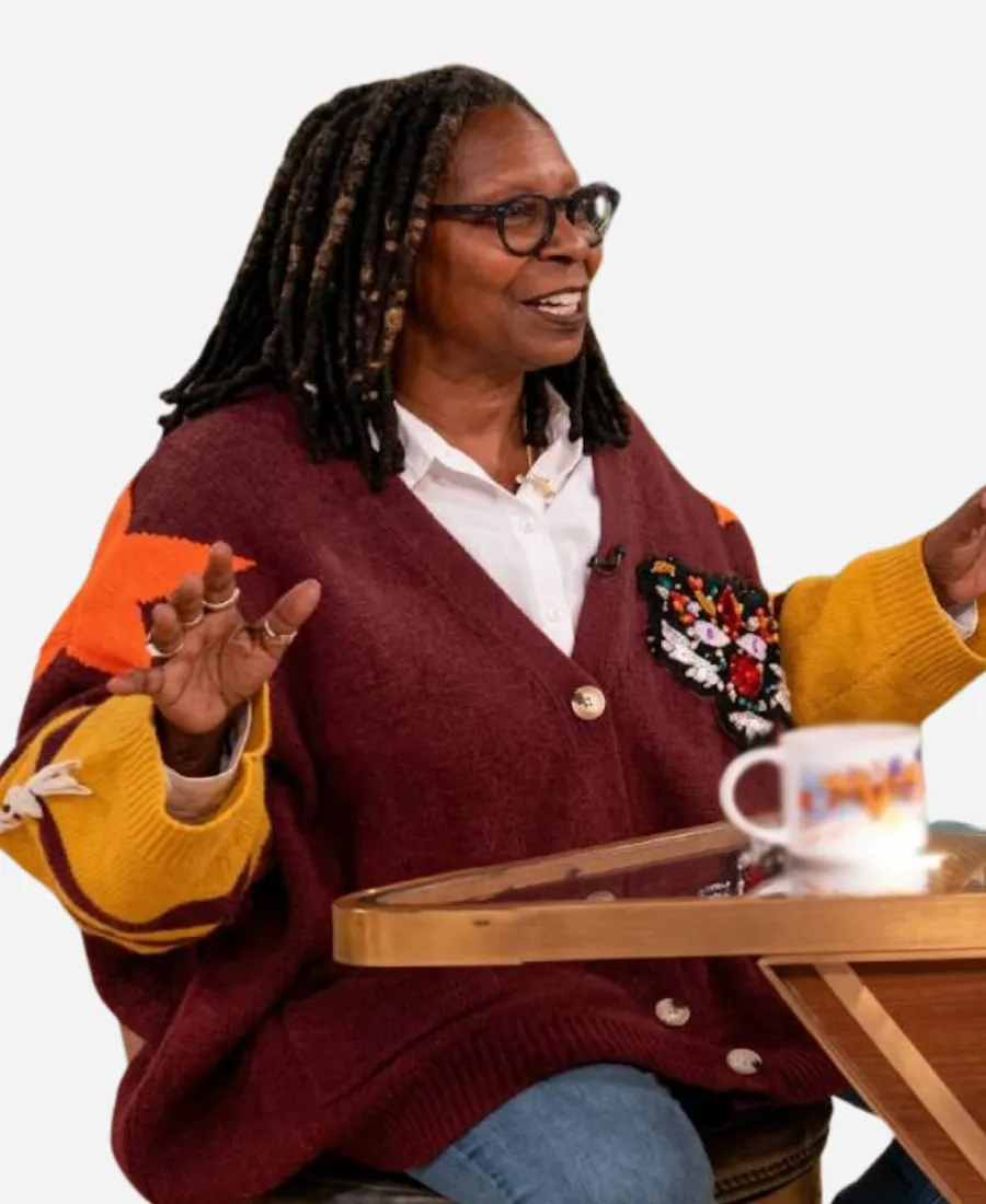 Whoopi Goldberg The View 2026 Tiger Cardigan Whoopi Goldberg The View 2026 Tiger Cardigan