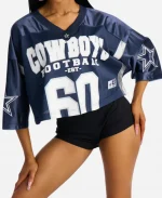 Women's Fashion Nova NFL Dallas Cowboys Game Navy Shirt