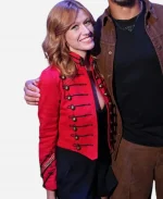 Katherine McNamara 2026 Big Slick Event Military Jacket