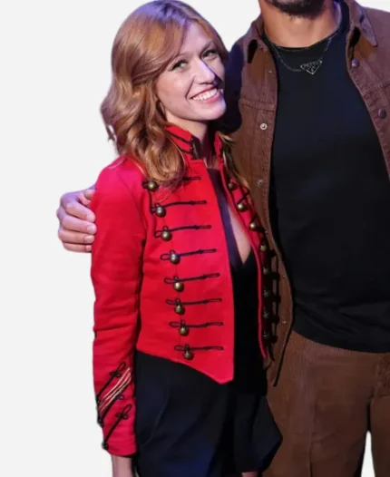 Katherine McNamara 2026 Big Slick Event Military Jacket