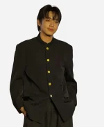 Dating Alys Perez 2026 Press Conference Rabin Angeles Gakuran Jacket