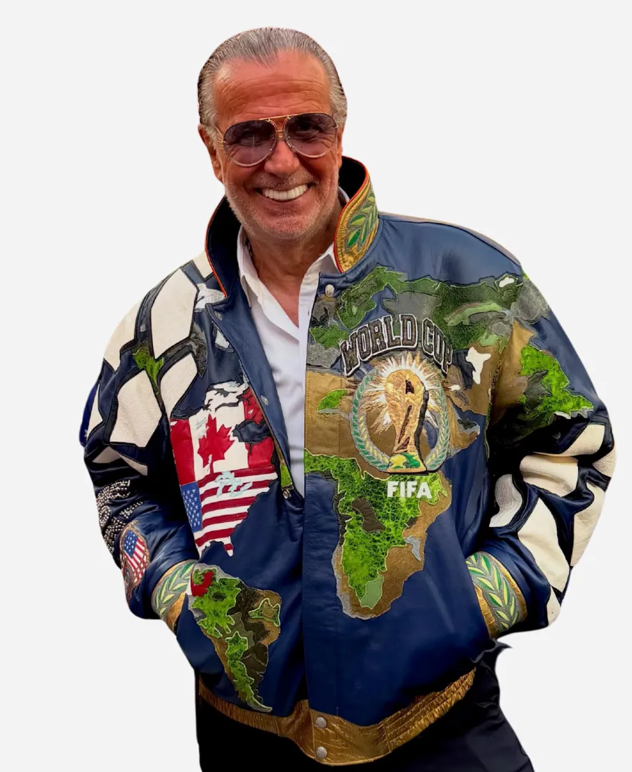 2026 FIFA World Cup Los Angeles Opening Ceremony Jeff Hamilton Leather Jacket Jeff Hamilton 2026 World Cup LA Leather Jacket