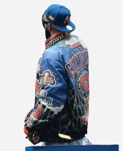 Karl-Anthony Towns 2026 NY Knicks Ticker Tape Parade Jacket