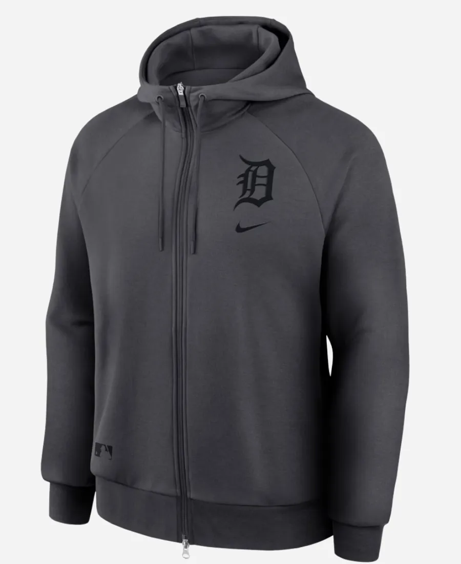 2026 Nike Detroit Tigers MLB Full-Zip Dri-FIT Hoodie Detroit Tigers MLB Full-Zip Hoodie