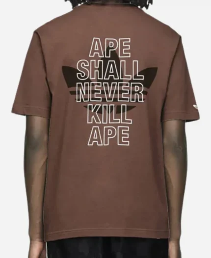 Bape x Adidas Brown T-Shirt