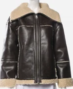 Abby Chilukuri Not Suitable For Work Shearling Leather Jacket