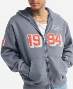 Abercrombie & Fitch USA 1994 FIFA World Cup Grey Zip Up Hoodie