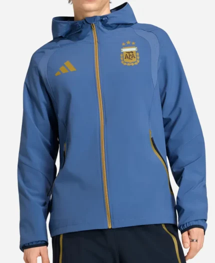 FIFA World Cup 2026 Argentina Adidas Tiro Travel Blue Windbreaker Jacket