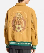 Adidas FIFA World Cup 26 Mexico Fringed Suede Leather Jacket