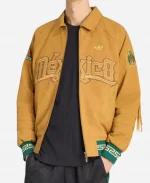 Adidas FIFA World Cup 2026 Mexico Fringed Suede Leather Jacket