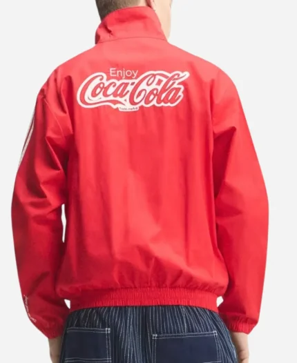 Adidas Firebird Coca Cola Logo Red Track Jacket