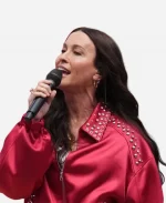 FIFA World Cup 2026 Alanis Morissette Red Studded Jacket