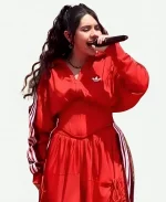 Alessia Cara 2026 FIFA World Cup Opening Ceremony Red Cropped Track Jacket