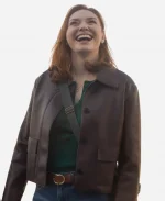 Amanda Blakefield The Fortune S01 Black Leather Jacket
