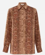 Annette Bening Dutton Ranch S01 Snake Print Shirt - Jacket Era